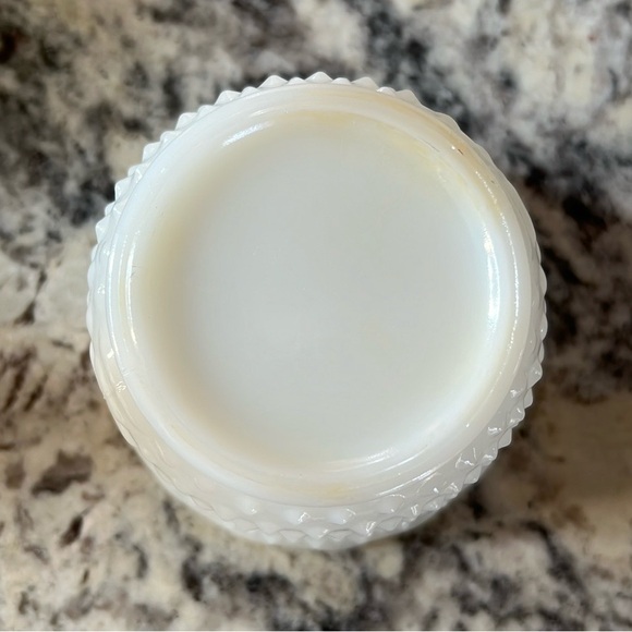 Vintage Fire King Hobnail Milk Glass Planter - Picture 6 of 6